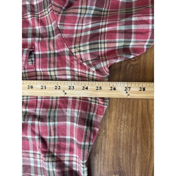 Polo Ralph Lauren Madras Shirt Men's XL Red Plaid Madras Elbow Patch Button‎ Up - Picture 3 of 5